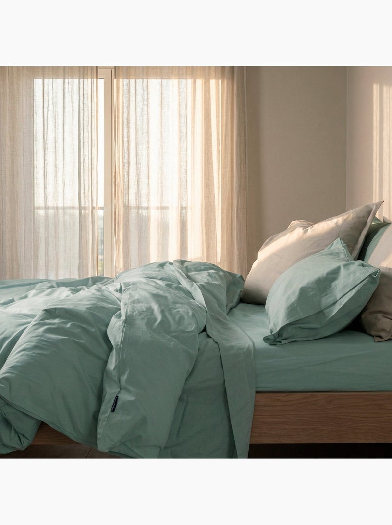 Housse de couette Basic "Happyfriday" Vert - Kiabi