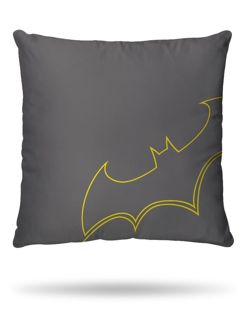 Housse de couette Batman DC Comics 140x200 cm et taie d'oreiller - 100% Coton Gris - Kiabi