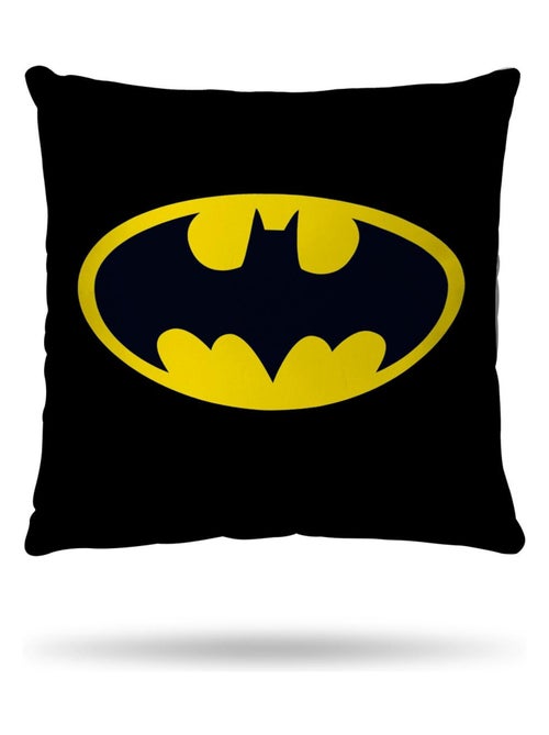 Housse de couette Batman logo 140x200 cm - 100% Coton - Noir - Kiabi