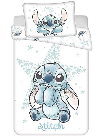 Housse de couette bébé coton imprimé Lilo & Stitch Disney 100 cm x 135 cm