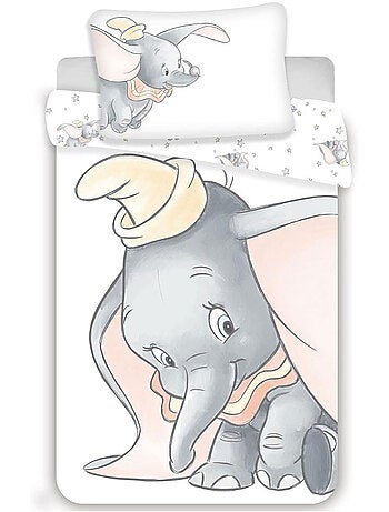 Housse de couette bébé Disney Dumbo coton 100 cm x 135 cm