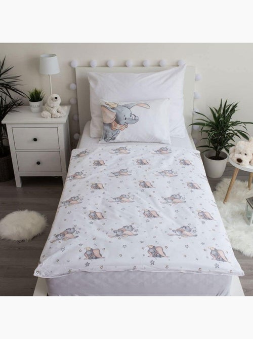 Housse de couette bébé Disney Dumbo coton 100 cm x 135 cm - Kiabi