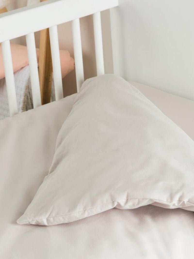 Housse de couette bébé en coton bio Naturel (100 x 140 cm) Beige - Kiabi