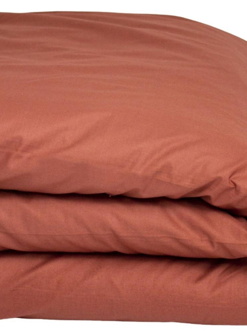 Housse de couette bébé en coton bio Terracotta (100 x 140 cm) Marron - Kiabi