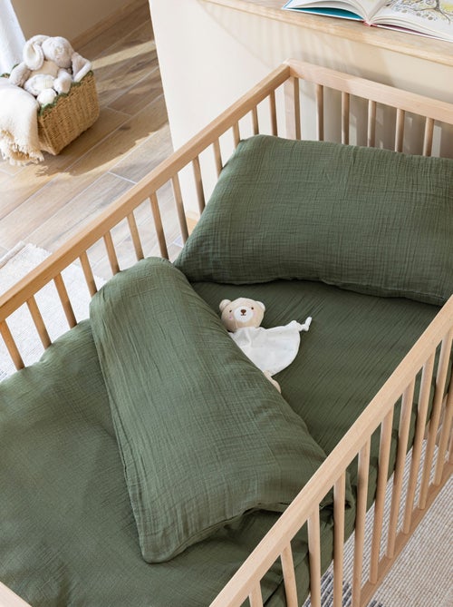 Housse de couette bébé gaze de coton NOA - Kiabi