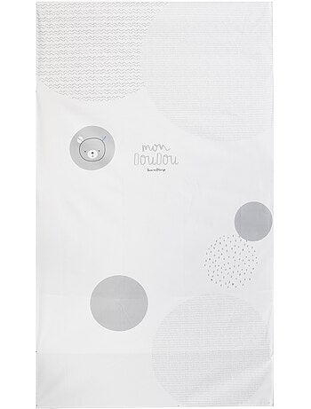 Housse de couette bebe grise 80 x 120 cm