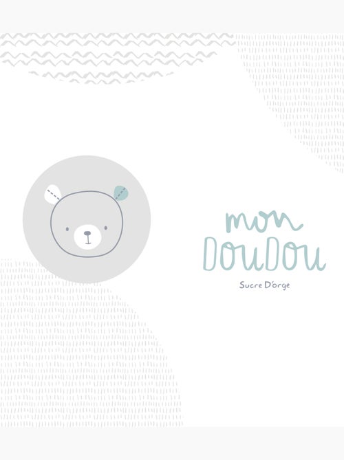 Housse de couette bebe grise 80 x 120 cm - Kiabi