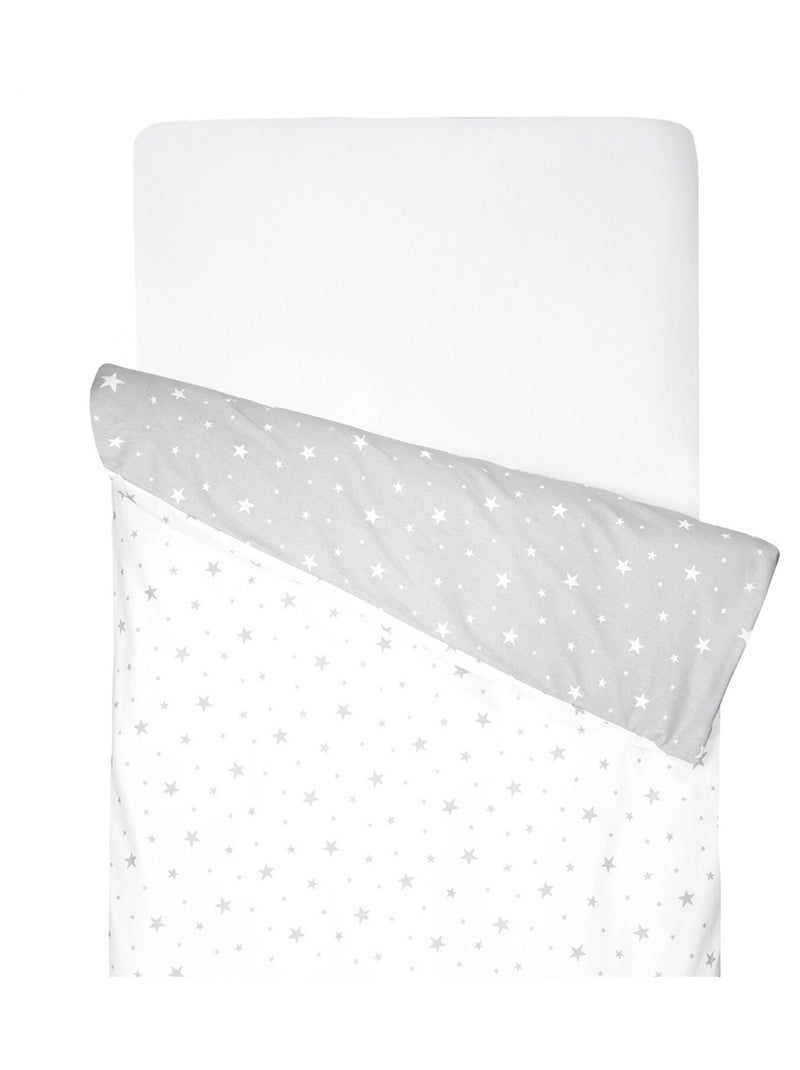 Housse de couette bébé réversible en coton, STELLA SEVIRA KIDS Blanc - Kiabi