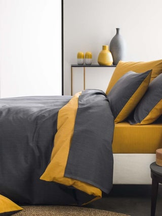 Housse de couette bicolore en bambou, ÉCORCE