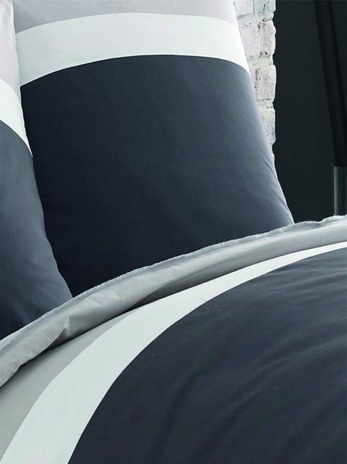 Housse de couette bicolore en coton, Made in France, MÉLI-MÉLO - Kiabi