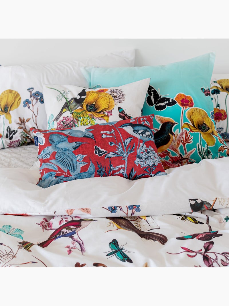 Housse de couette Birds of paradise "Happyfriday" Blanc - Kiabi