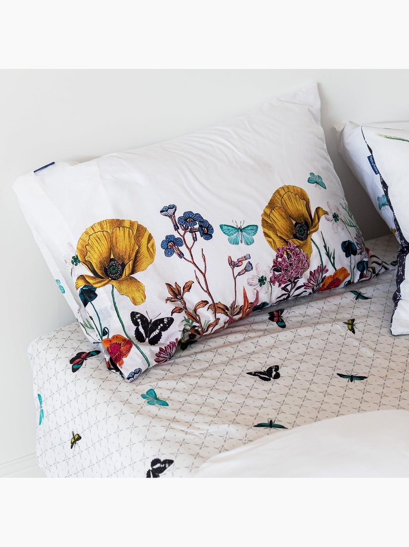Housse de couette Birds of paradise "Happyfriday" Blanc - Kiabi