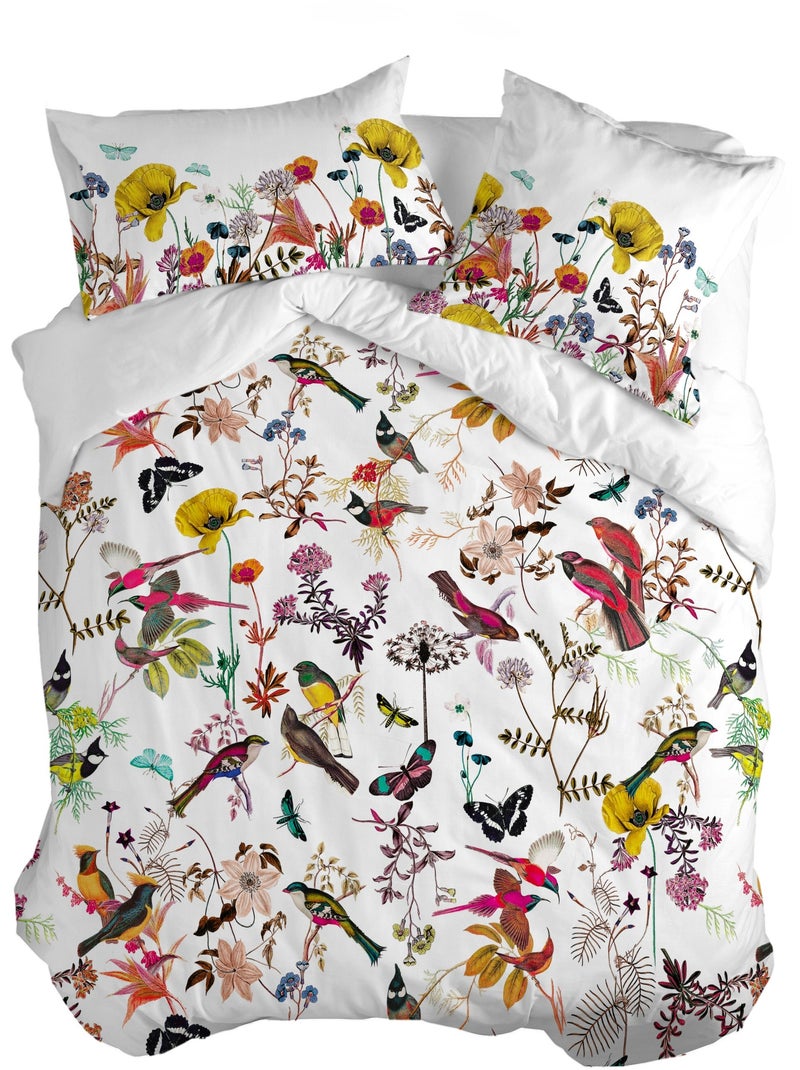 Housse de couette Birds of paradise "Happyfriday" Multicolore - Kiabi