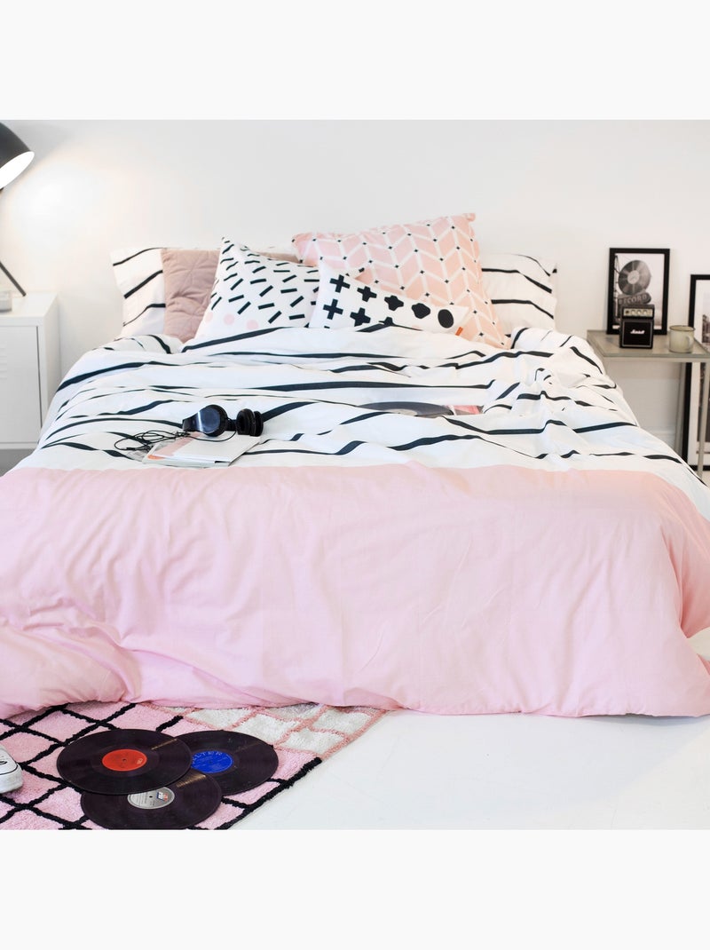 Housse de couette Blush "Happyfriday" Multicolore - Kiabi