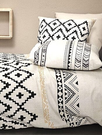 Housse de couette Bohème + taie(s) coton 57 fils