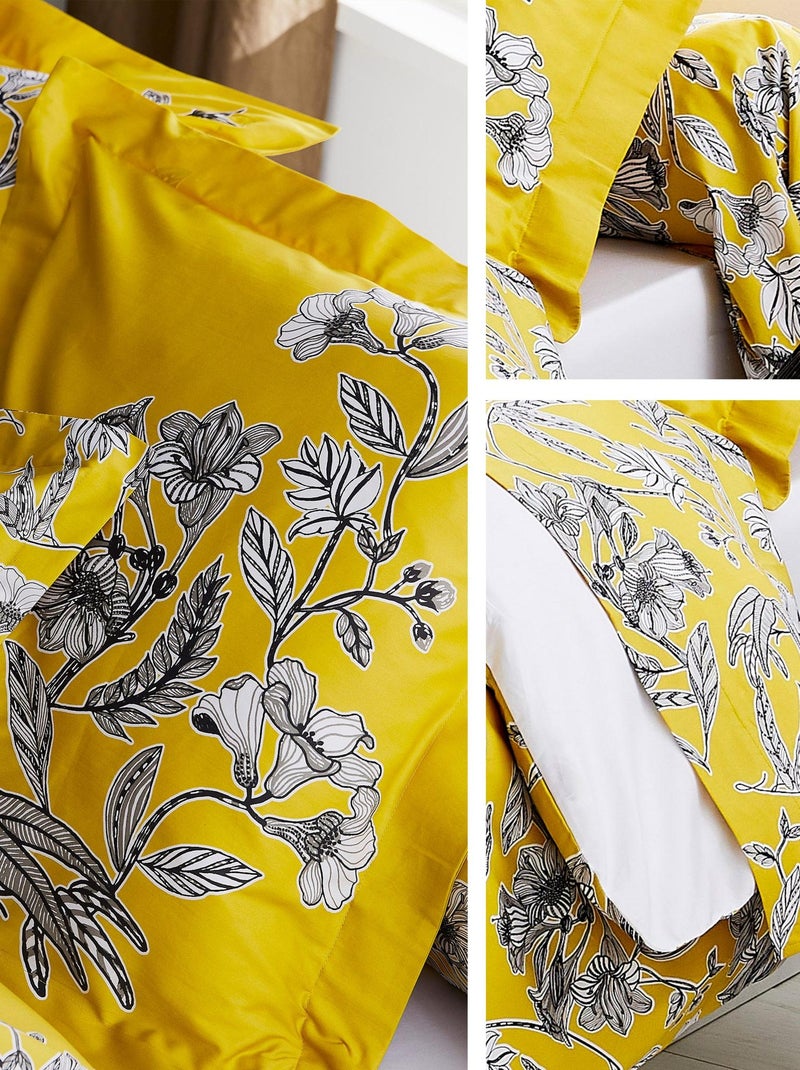 housse de couette BOTANIC Nuit Jaune - Kiabi