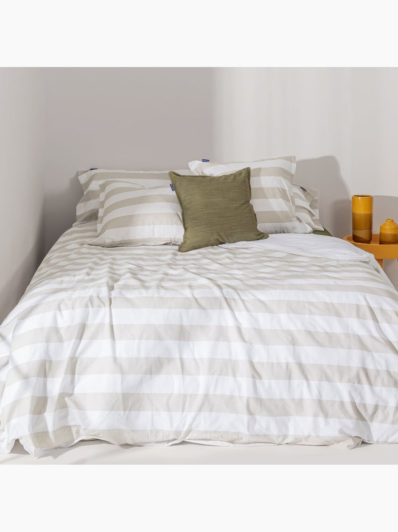 Housse de couette Breton "Happyfriday" Beige - Kiabi