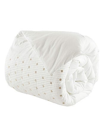 Housse de couette brodée plis religieuses