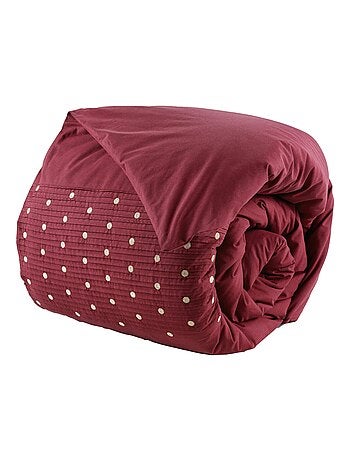 Housse de couette brodée plis religieuses