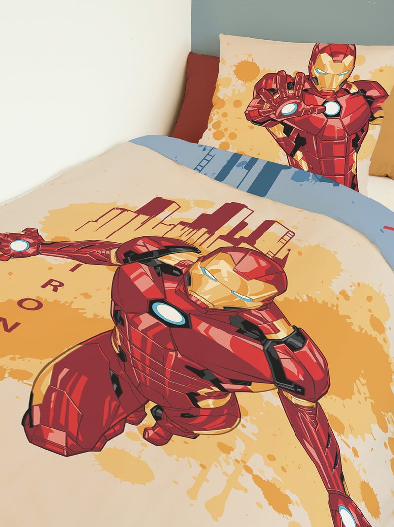 Housse de couette Captain America et Iron Man Marvel 140x200 cm