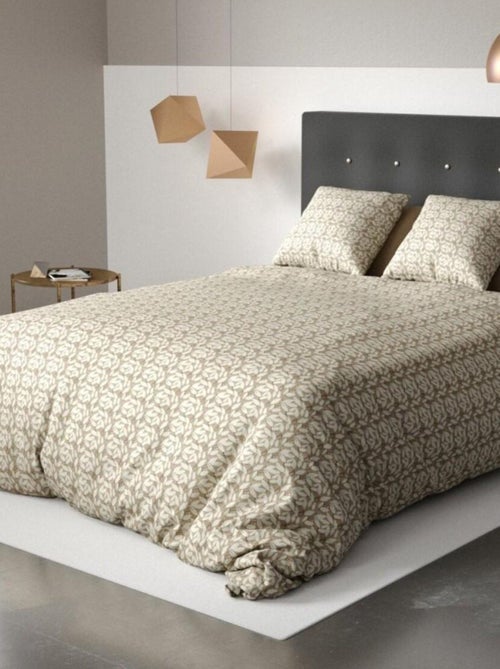 Housse de couette  Carmel + taie(s) microfibre - Kiabi