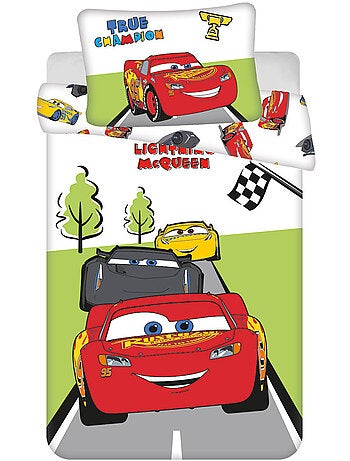 Housse de Couette Cars Champion 100x135 cm + Taie - Parure de lit bébé