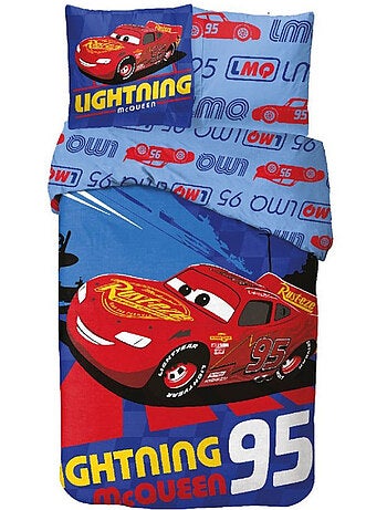 Housse de Couette Cars Lightning 140x200 cm + Taie - Parure de lit enfant