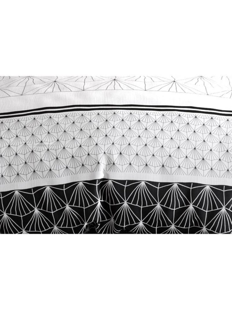 Housse de couette  Casta + taie(s) coton 57 fils Blanc - Kiabi