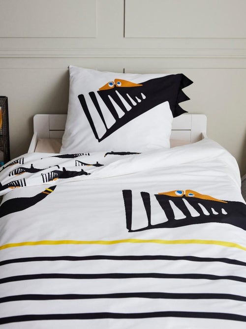 Housse de couette Catimini City 140x200 cm et taie d'oreiller - 100% Coton - Kiabi