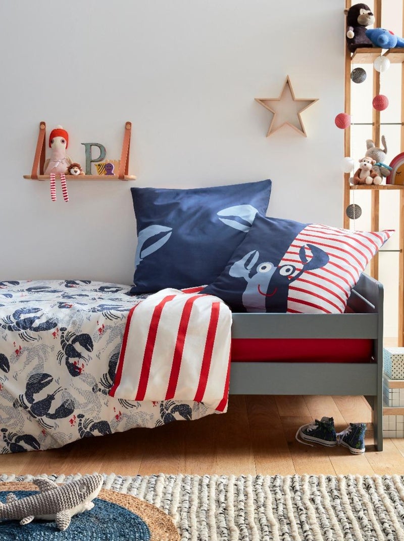 Housse de couette Catimini Cotier 140x200 cm et taie d'oreiller - 100% Coton Blanc - Kiabi