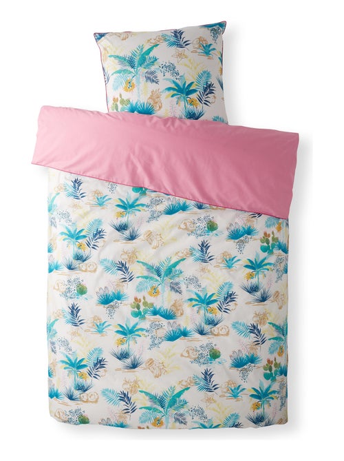 Housse de couette Catimini Oasis 140x200 cm et taie d'oreiller - 100% Coton - Kiabi