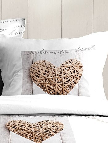 Housse de couette CHARMING + 2 taies coton 57 fils