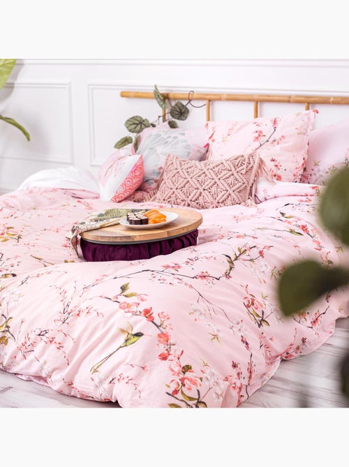 Housse de couette Chinoiserie rose "Happyfriday" - Kiabi