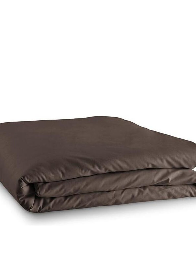 Housse De Couette Choco 260 X 240 Cm / 100% Coton / 57 Fils/cm² Pour Lit 2 Places "king Size" Marron chocolat - Kiabi