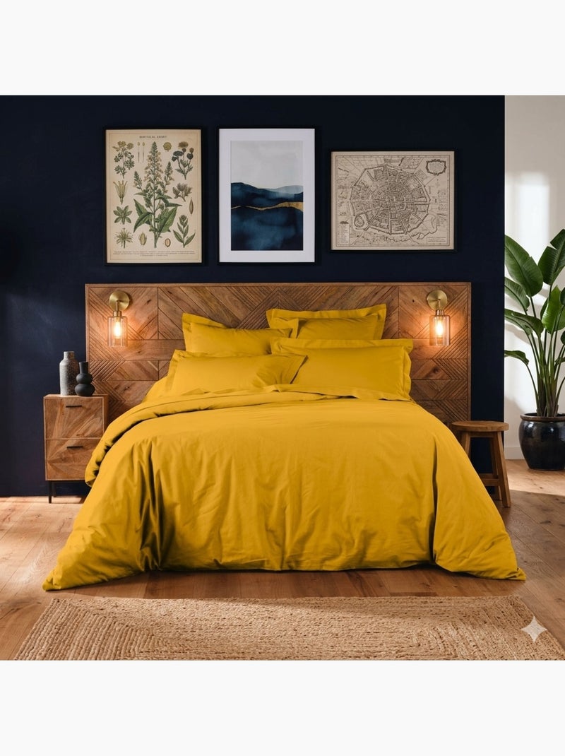 Housse de couette Collection Line Jaune - Kiabi