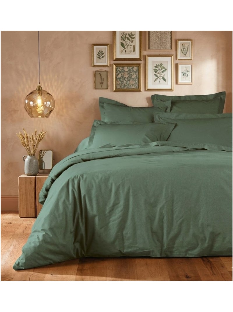 Housse de couette Collection Line Vert - Kiabi