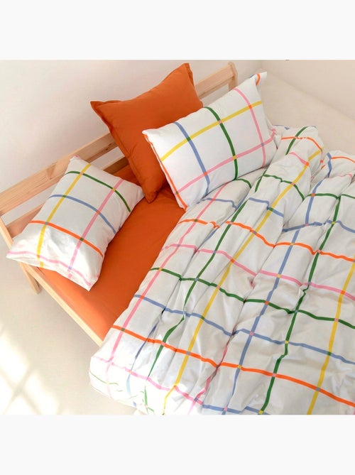 Housse de couette Color lines "Happyfriday" - Kiabi Housse de couette Color lines "Happyfriday" - Kiabi