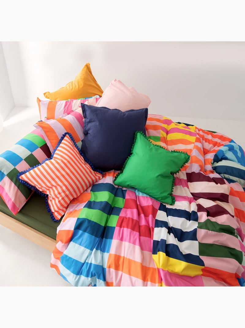 Housse de couette Color pop "Happyfriday" Multicolore - Kiabi