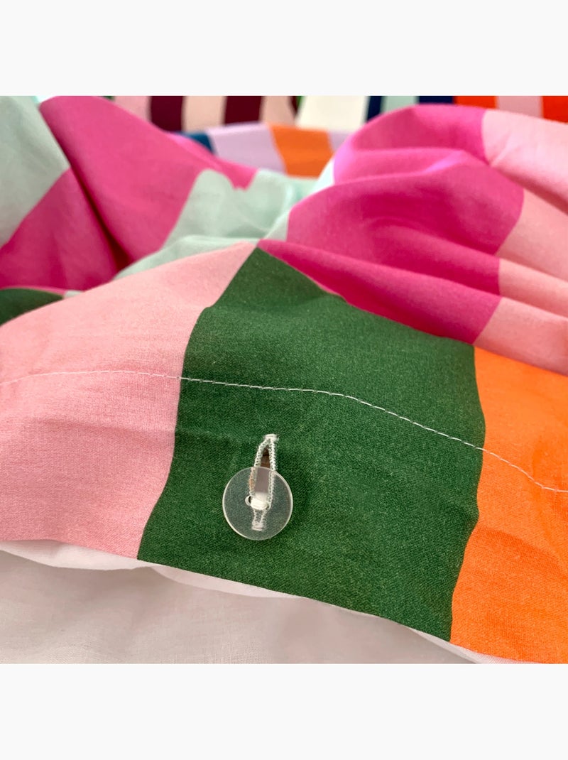 Housse de couette Color pop "Happyfriday" Multicolore - Kiabi