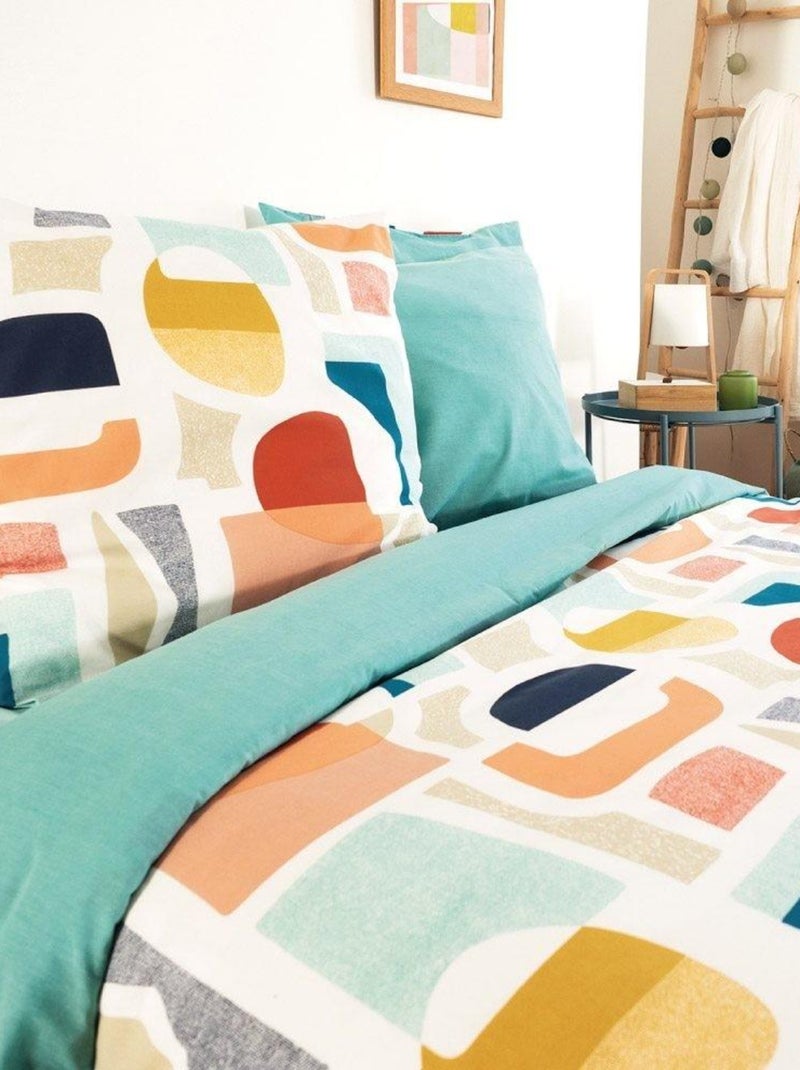 Housse de couette  Colors + taie(s) polycoton Blanc - Kiabi