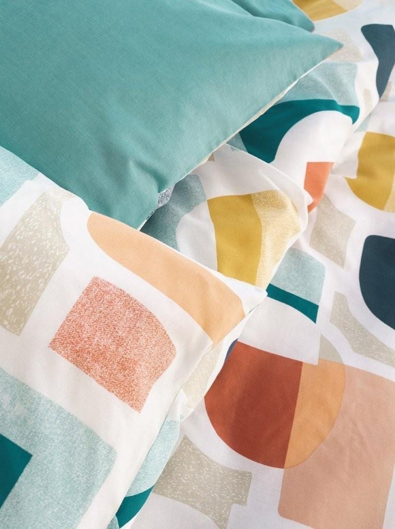 Housse de couette  Colors + taie(s) polycoton Blanc - Kiabi