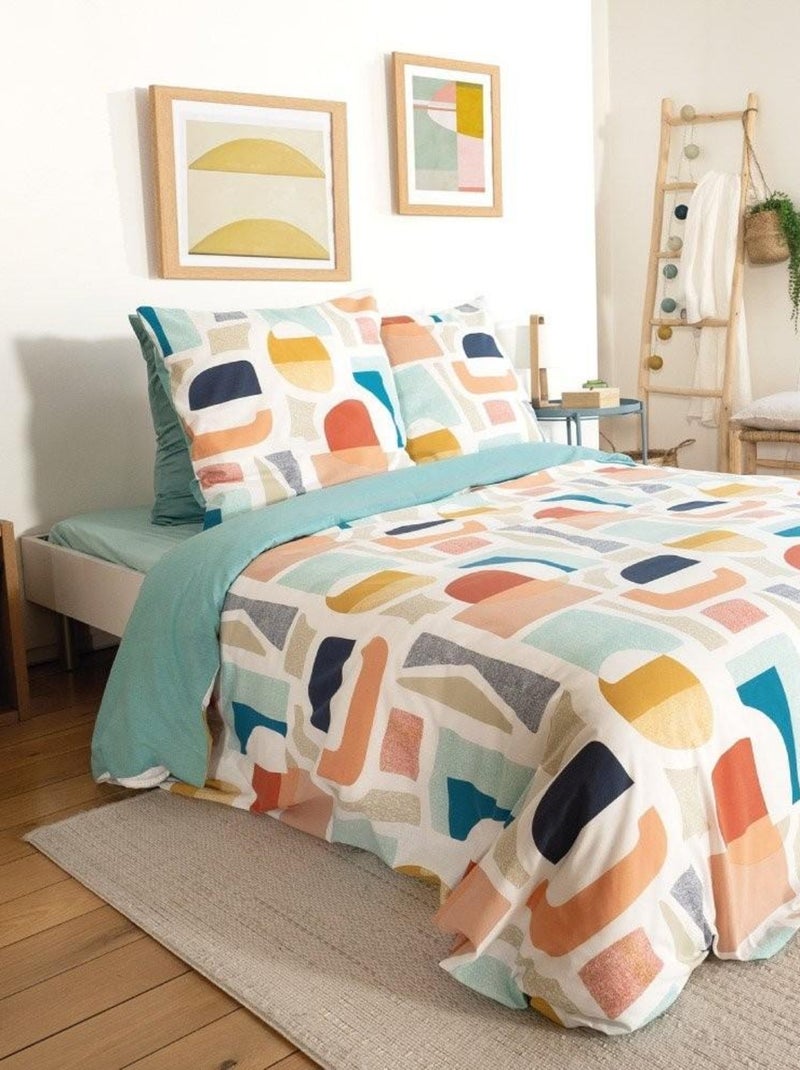 Housse de couette  Colors + taie(s) polycoton Blanc - Kiabi