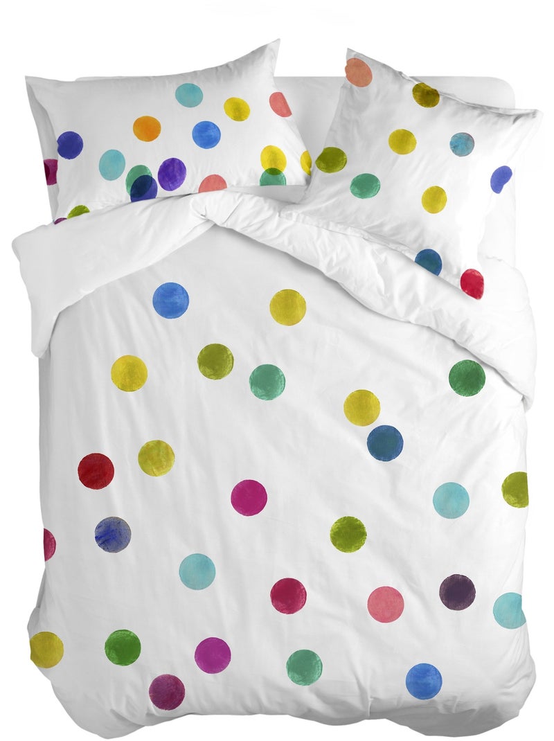 Housse de couette Confetti "Happyfriday" Blanc - Kiabi
