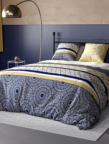 Housse de couette CONNEXIONS+ 2 taies coton 57 fils