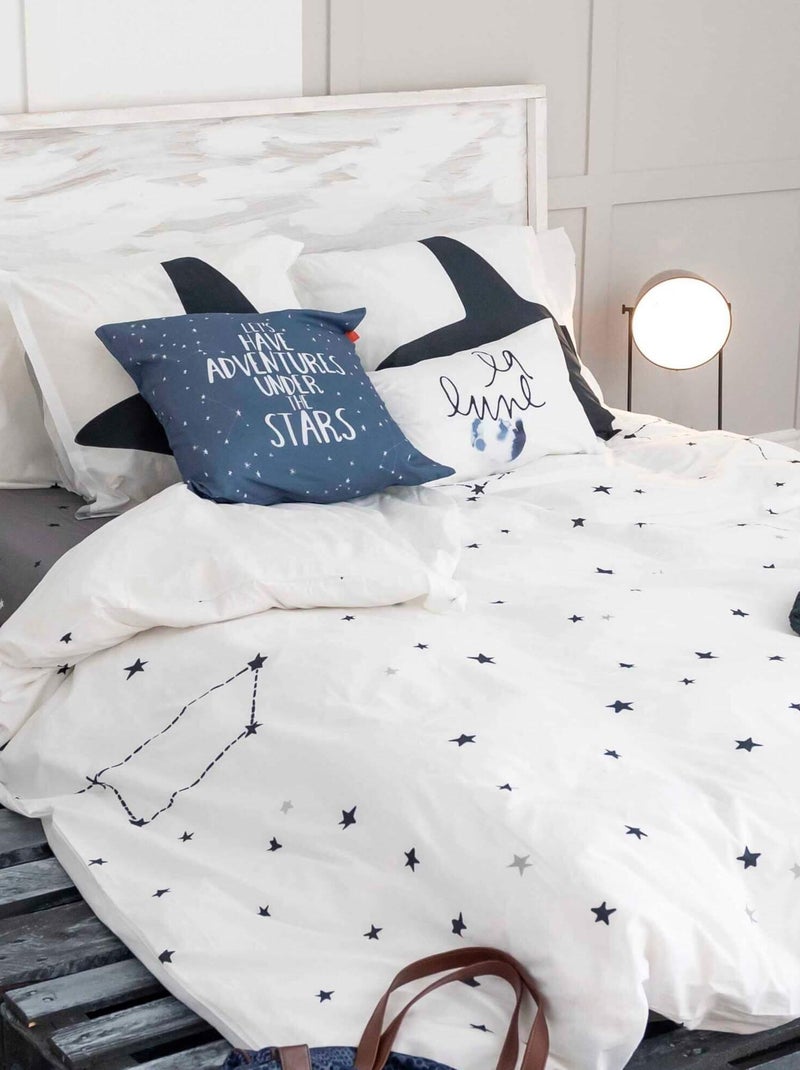 Housse de couette Constellation "Happyfriday" Blanc - Kiabi