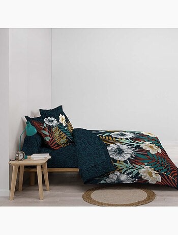 Housse de couette coton 6 pieces 220 x 240 cm Fleur d'adison