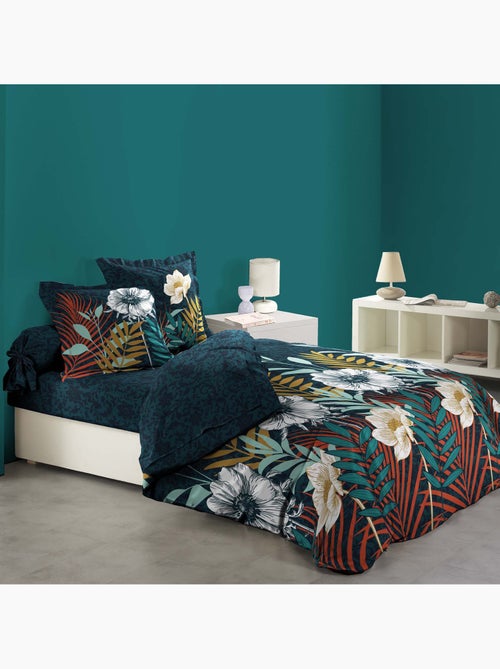 Housse de couette coton 6 pieces 220 x 240 cm Fleur d'adison - Kiabi