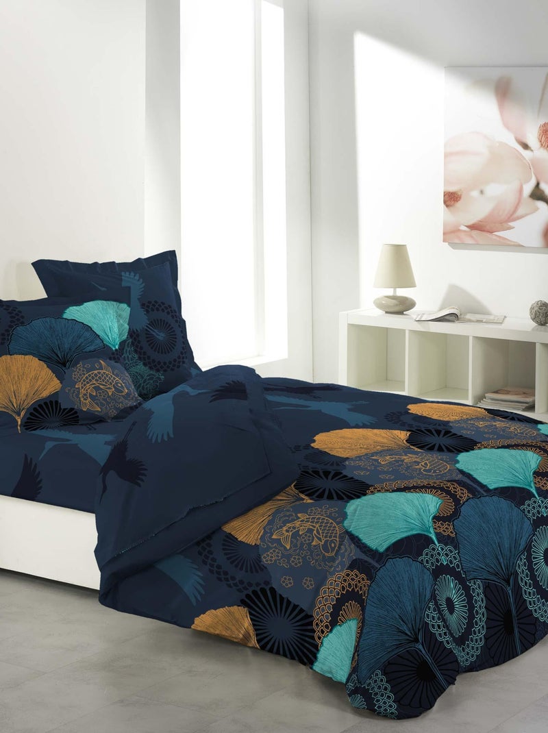 Housse de couette coton 6 pieces Bonne Nuit Bleu - Kiabi