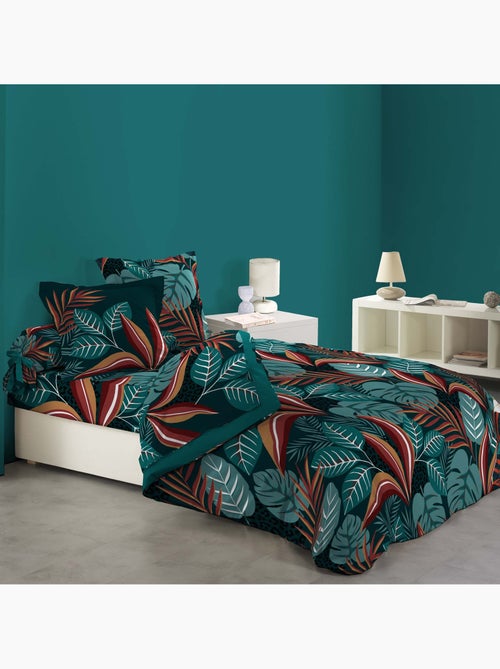 Housse de couette coton 6 pieces Bouquet d'Automne - Kiabi