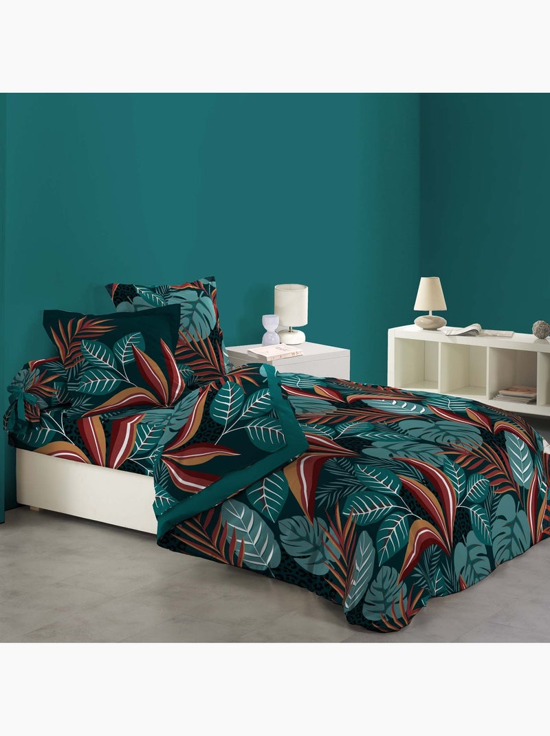 Housse de couette coton 6 pieces Bouquet d'Automne Multicolore - Kiabi